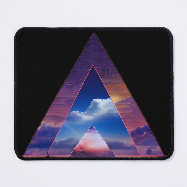 Item preview, Geometric Pyramid, Graphic Triangles designed and sold by dschul-AI-art.