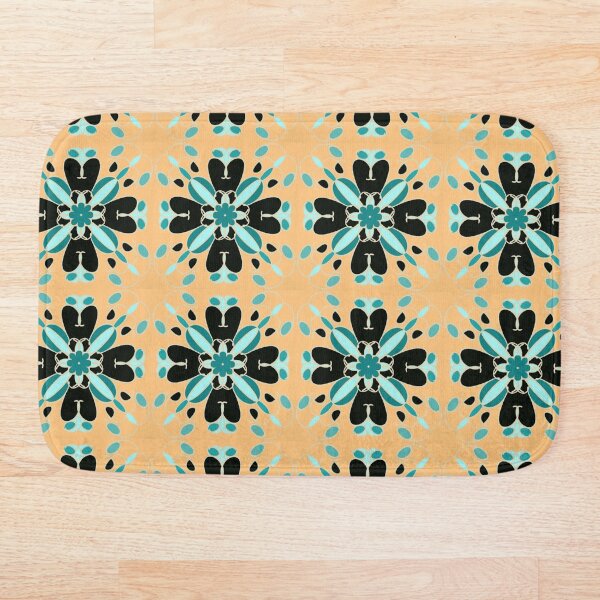 Item preview, Black and yellow Moroccan tile designed and sold by Alwayscreateart.