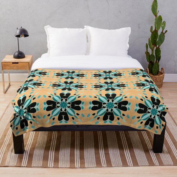 Item preview, Azulejo marroquí negro y amarillo designed and sold by Alwayscreateart.