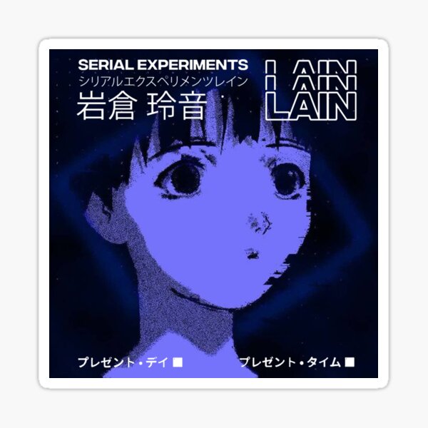 "Serial Experiments Lain" Sticker for Sale by SPONKII | Redbubble
