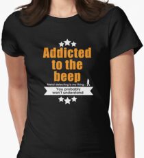 Metal detecting tshirt, fun gift idea Women's Fitted T-Shirt