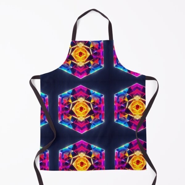 Item preview, Shining Crystal Bohemian Honeycomb 3d Cubes - Colorful hexagon Translucent pattern designed and sold by TeeARTHY.