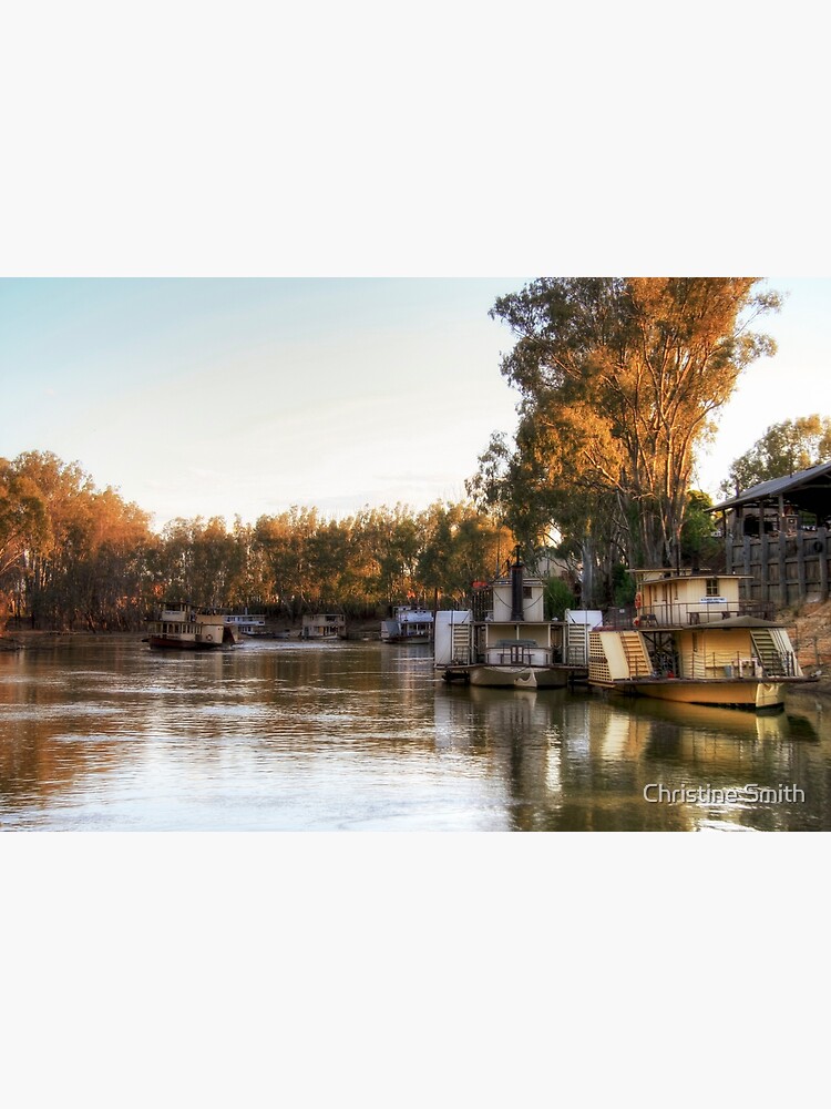 "Early Evening Light on the Murray River, Echuca, Victoria" Art Print
