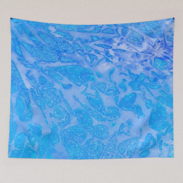 Item preview, Blue abstract watercolor texture designed and sold by designer437.