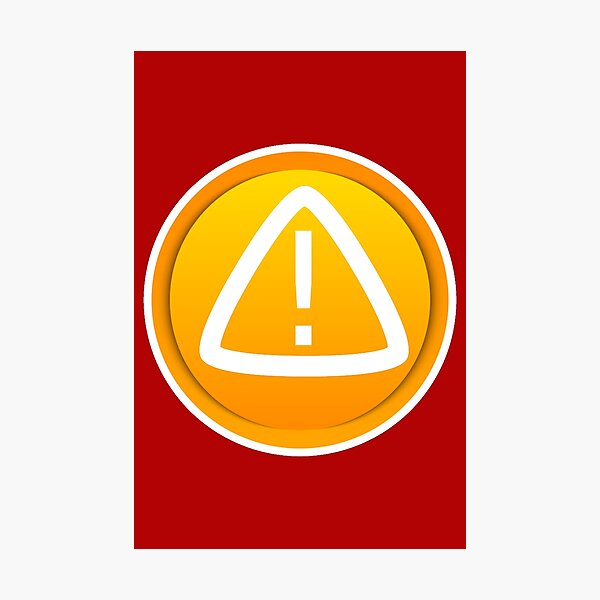 Attention Triangle Photographic Print By Symbolical Redbubble Attention Triangle Photographic Print By Symbolical Redbubble