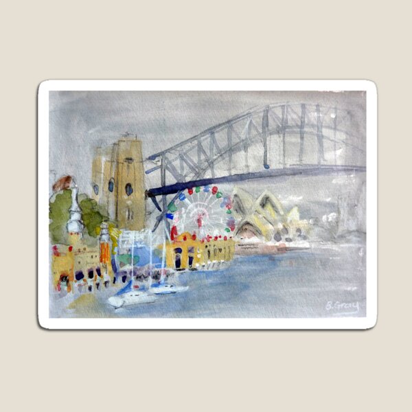 Luna Park from Lavendar Bay Magnet