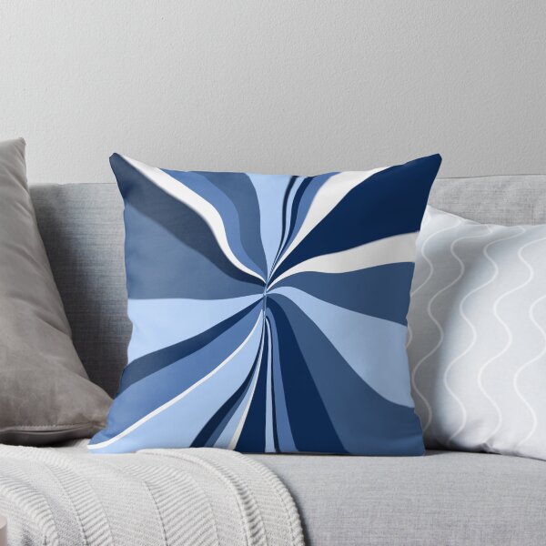 Item preview, Blue White Swirl Pattern Abstract Modern Marble Waves designed and sold by AbstractGlories.