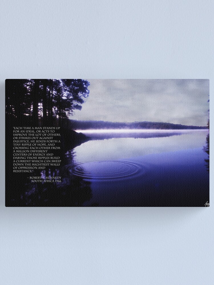 Alternate view of Ripple of Hope RFK Quote Print Canvas Print