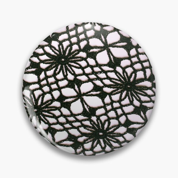 Item preview, PATTERN DESIGN STUDY #4 - Black and White Floral Lace designed and sold by DEL-Productions.