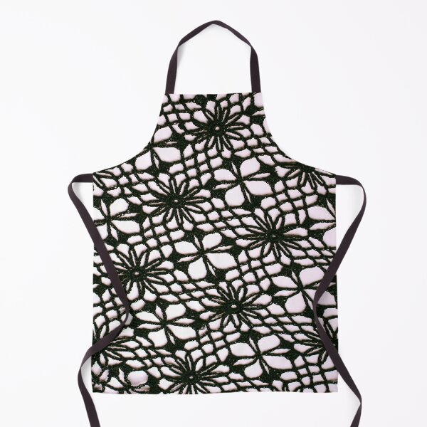 Item preview, PATTERN DESIGN STUDY #4 - Black and White Floral Lace designed and sold by DEL-Productions.