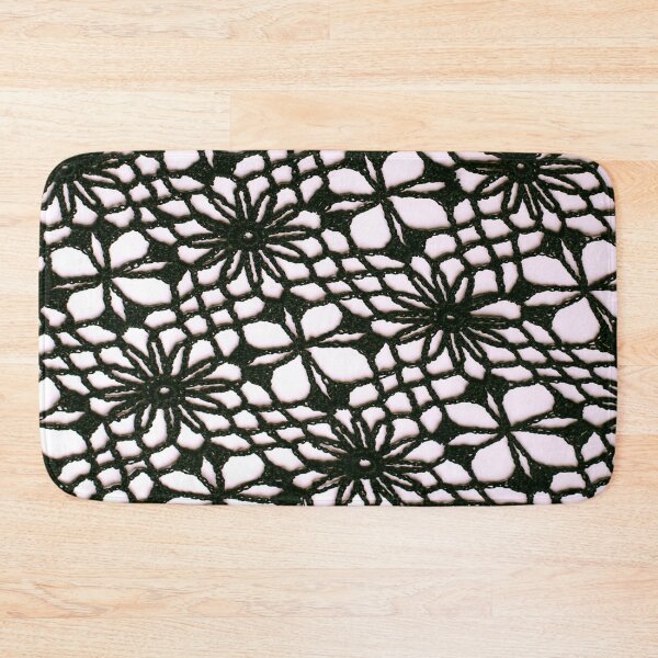 Item preview, PATTERN DESIGN STUDY #4 - Black and White Floral Lace designed and sold by DEL-Productions.