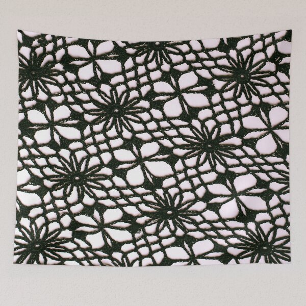 Item preview, PATTERN DESIGN STUDY #4 - Black and White Floral Lace designed and sold by DEL-Productions.