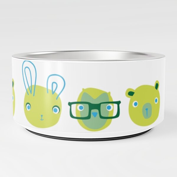 Cute Animal Illustration Rabbit Bunny Bear Pet Bowl