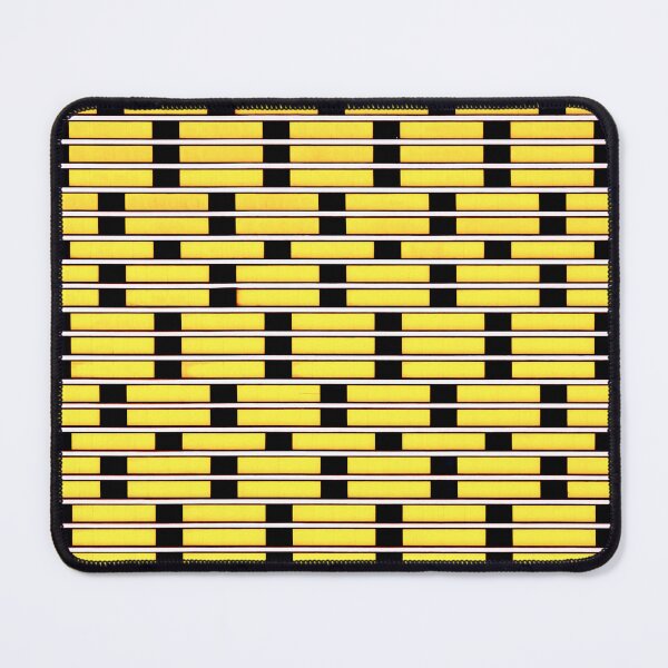 Item preview, PATTERN DESIGN STUDY #7 - Black Lines and Slots on Yellow designed and sold by DEL-Productions.