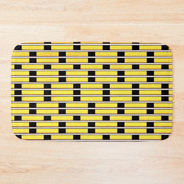 Item preview, PATTERN DESIGN STUDY #7 - Black Lines and Slots on Yellow designed and sold by DEL-Productions.