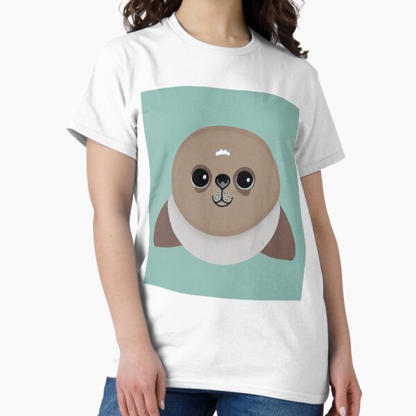 Item preview, Cute grey baby seal designed and sold by artsyworldart.