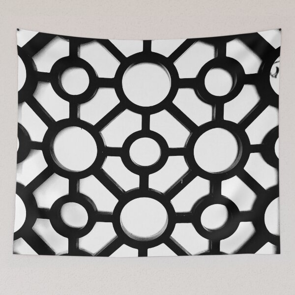 Item preview, PATTERN DESIGN STUDY #9 - Geometric Black Room Divider designed and sold by DEL-Productions.