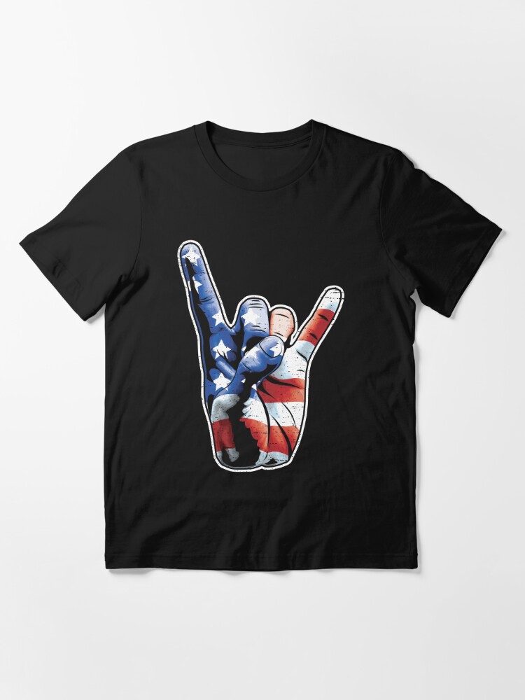 The rock american outlet flag t shirt