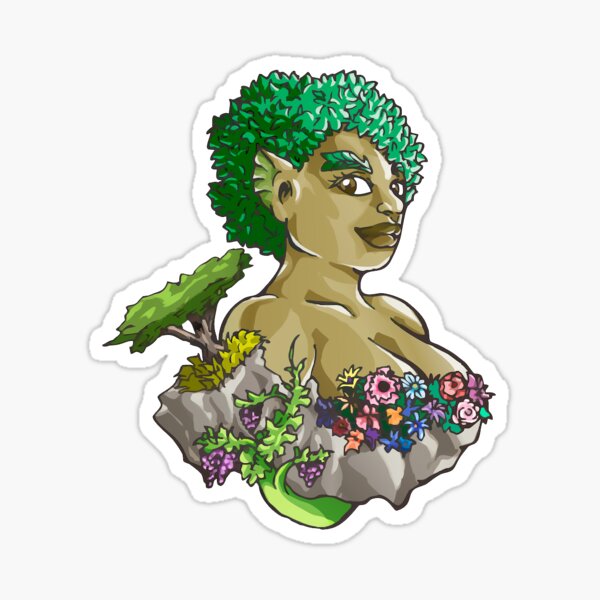 Earth Bust Sticker