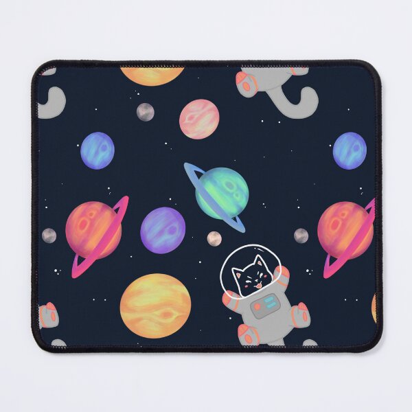 Item preview, Kawaii Space Cats! Repeating Pattern designed and sold by RMH-MRH-ART.