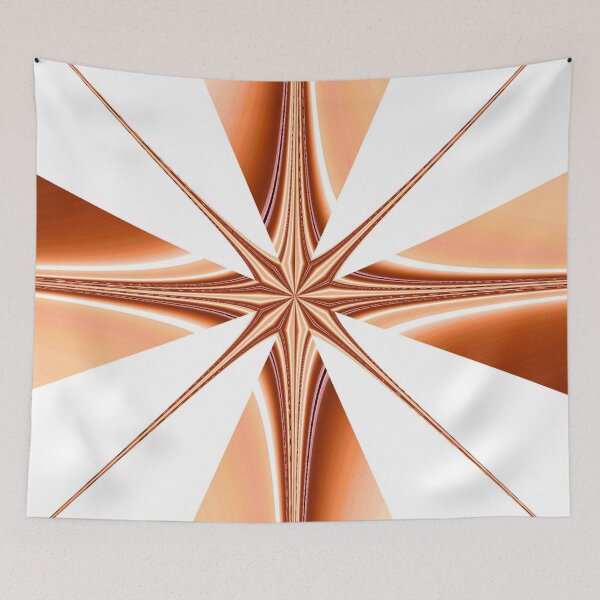 Item preview, PATTERN DESIGN STUDY #14 - Four Point Geometric Design in Copper designed and sold by DEL-Productions.