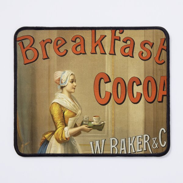 Item preview, BREAKFAST COCOA W Baker & Co Dorchester Mass Vintage Drink Poster designed and sold by retroposters.