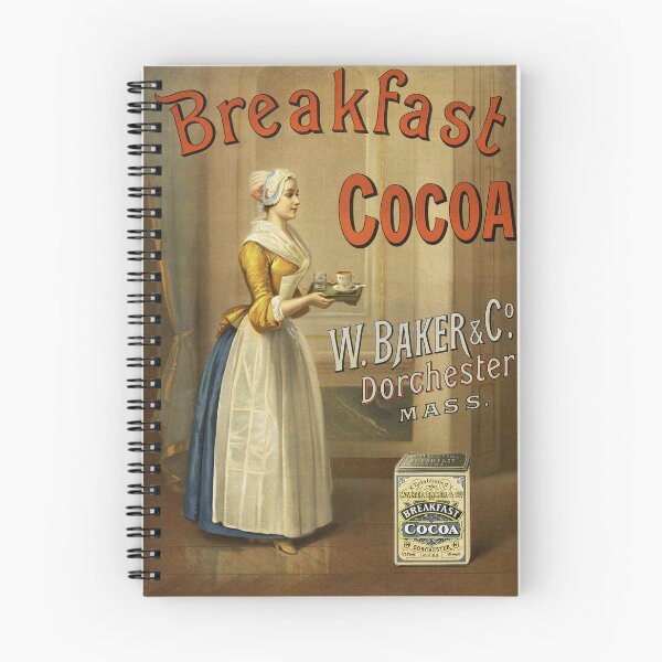 Item preview, BREAKFAST COCOA W Baker & Co Dorchester Mass Vintage Drink Poster designed and sold by retroposters.