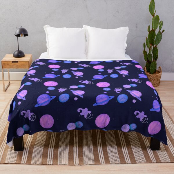 Item preview, Purple Dream Kawaii Space Cats - V2! Repeating Pattern designed and sold by RMH-MRH-ART.
