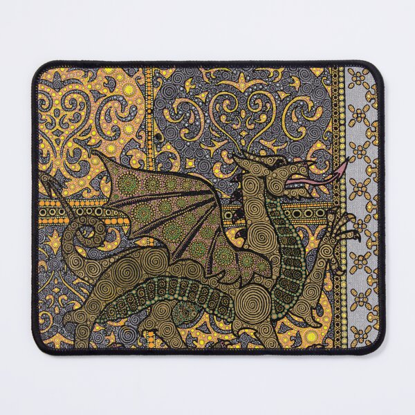 Item preview, Medieval Dragon in Yellow / Gold designed and sold by DrKimsFineArt.