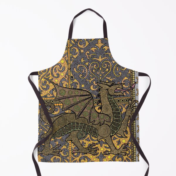 Item preview, Medieval Dragon in Yellow / Gold designed and sold by DrKimsFineArt.