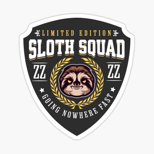 Item preview, Sloth squad designed and sold by EvergreenWhimsy.