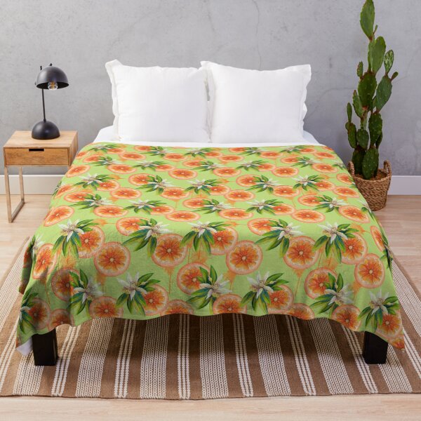 Item preview, Bright Pop Citrus Fruit Orange Mandarine Tangerine Tropical Seamless Pattern designed and sold by StudioAkubi.