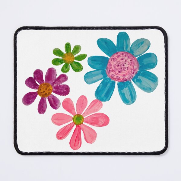 Item preview, Gouache multicolored daisies designed and sold by altairaleon.