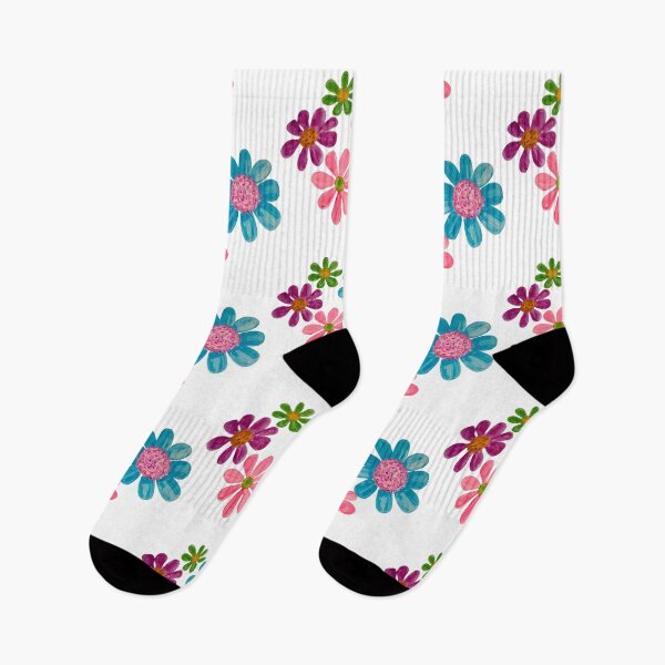 Item preview, Gouache multicolored daisies designed and sold by altairaleon.