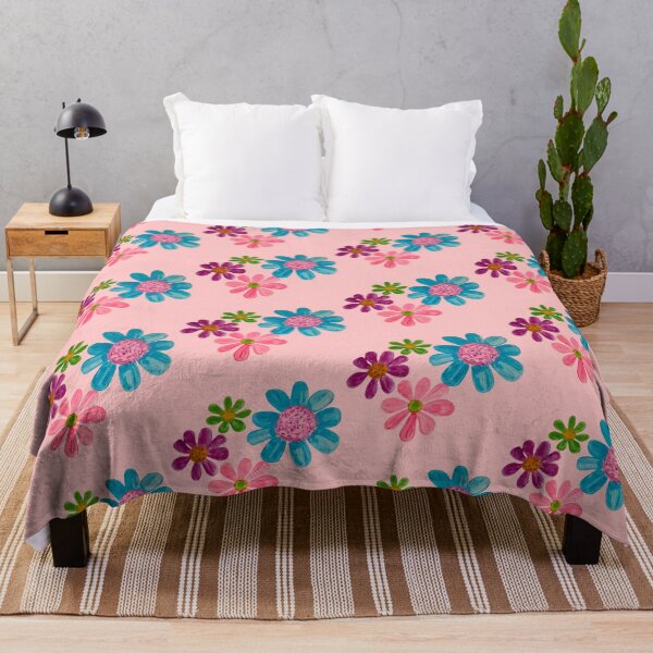 Item preview, Gouache multicolored daisies designed and sold by altairaleon.