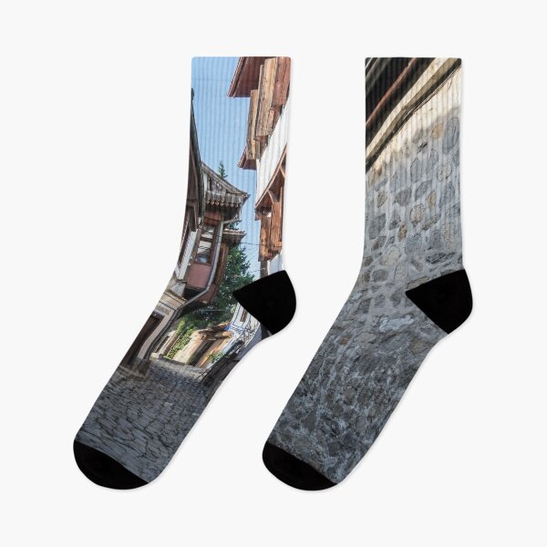 Item preview, Old Town Plovdiv - Revival Houses and Cobblestone Street designed and sold by Georgia Mizuleva.