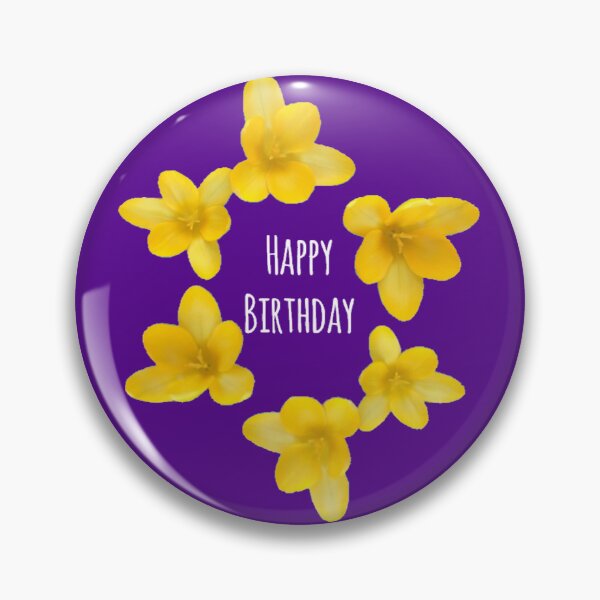 Item preview, Happy Birthday (yellow crocuses)   designed and sold by Amanda1775.
