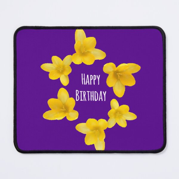 Item preview, Happy Birthday (yellow crocuses)   designed and sold by Amanda1775.
