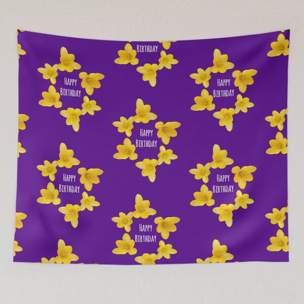Item preview, Happy Birthday (yellow crocuses)   designed and sold by Amanda1775.