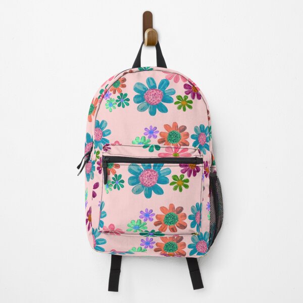 Item preview, Gouache multicolored daisies pattern designed and sold by altairaleon.