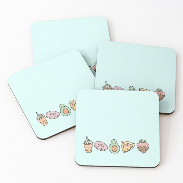 Item preview, Kawaii Snacks (aqua) designed and sold by artbymandymeow.