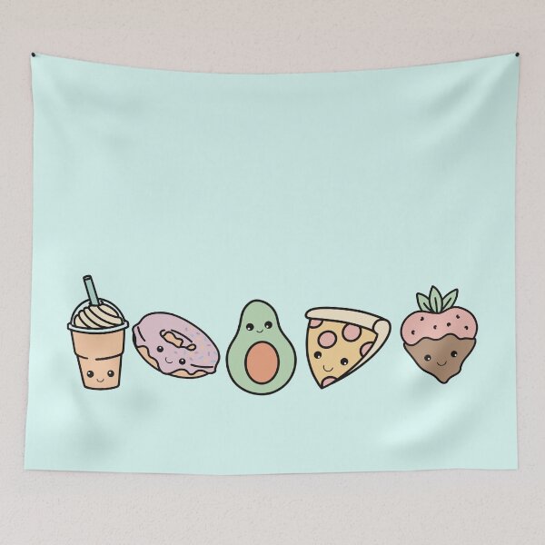 Item preview, Kawaii Snacks (aqua) designed and sold by artbymandymeow.