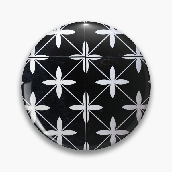 Item preview, PATTERN DESIGN STUDY #19 - Black and White Grid Targets on Textile designed and sold by DEL-Productions.