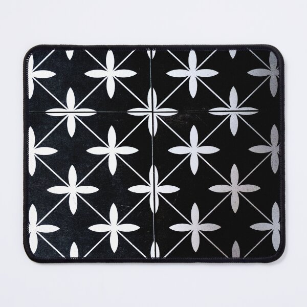 Item preview, PATTERN DESIGN STUDY #19 - Black and White Grid Targets on Textile designed and sold by DEL-Productions.