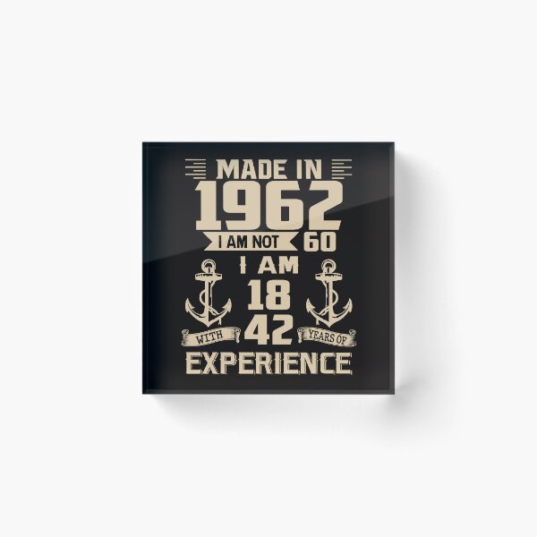 Item preview, Anchor Made In 1962 60th Birthday 60 Years Old designed and sold by AperAmyiah.