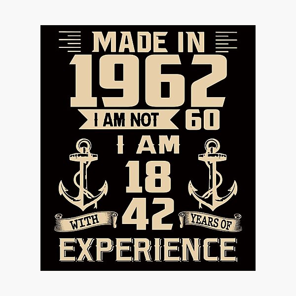 Item preview, Anchor Made In 1962 60th Birthday 60 Years Old designed and sold by AperAmyiah.