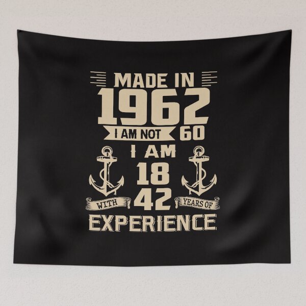 Item preview, Anchor Made In 1962 60th Birthday 60 Years Old designed and sold by AperAmyiah.