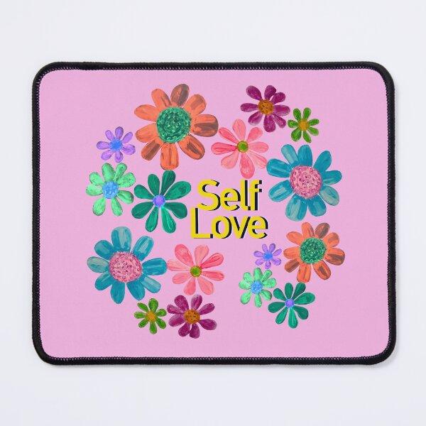 Item preview, Self love gouache multicolored daisies pattern  designed and sold by altairaleon.