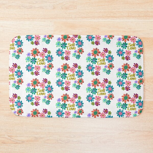 Item preview, Self love gouache multicolored daisies pattern  designed and sold by altairaleon.