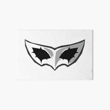 Joker Mask Minimalist Persona 5 Art Board Print For Sale By Aidallion Redbubble